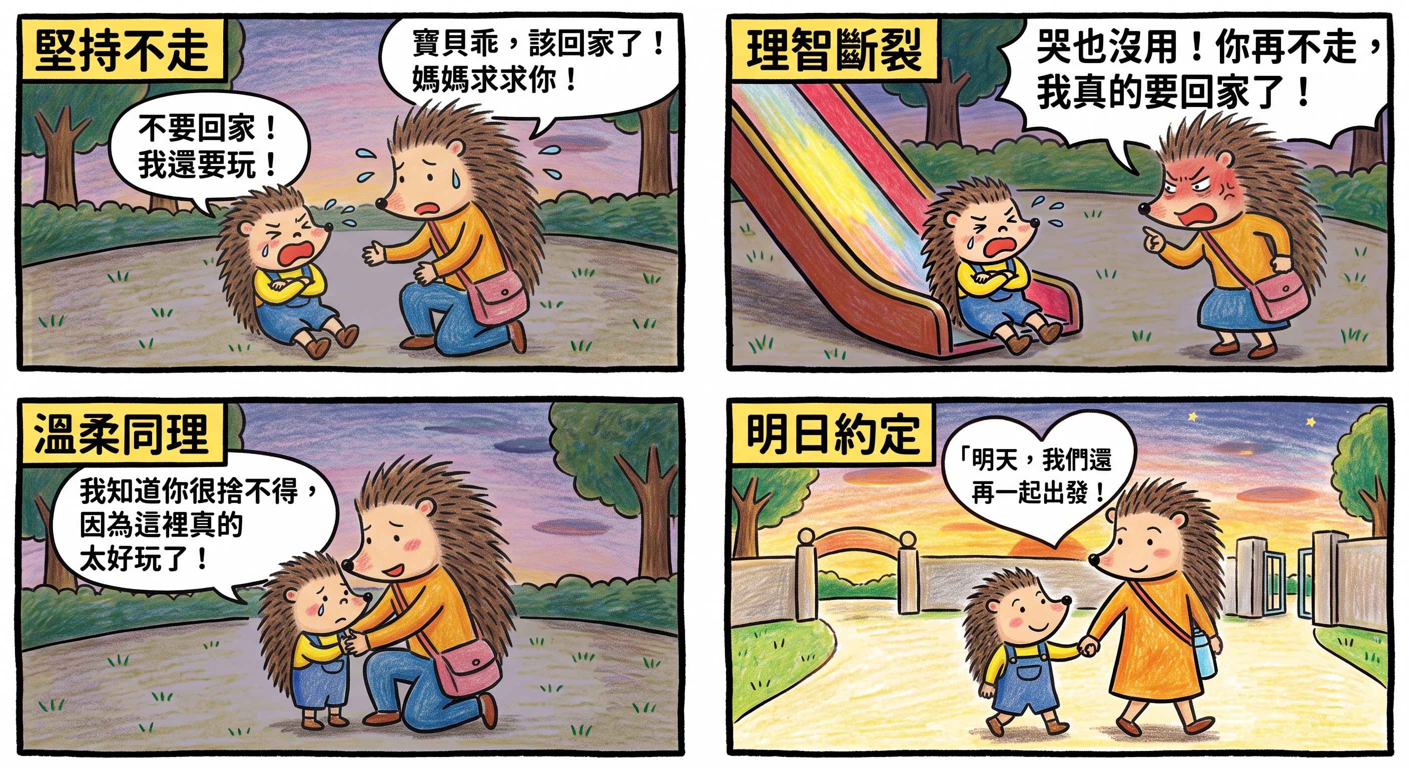 夕陽下崩潰的你與孩子：那場「不想回家」的拉鋸戰，藏著他最純粹的愛戀圖片